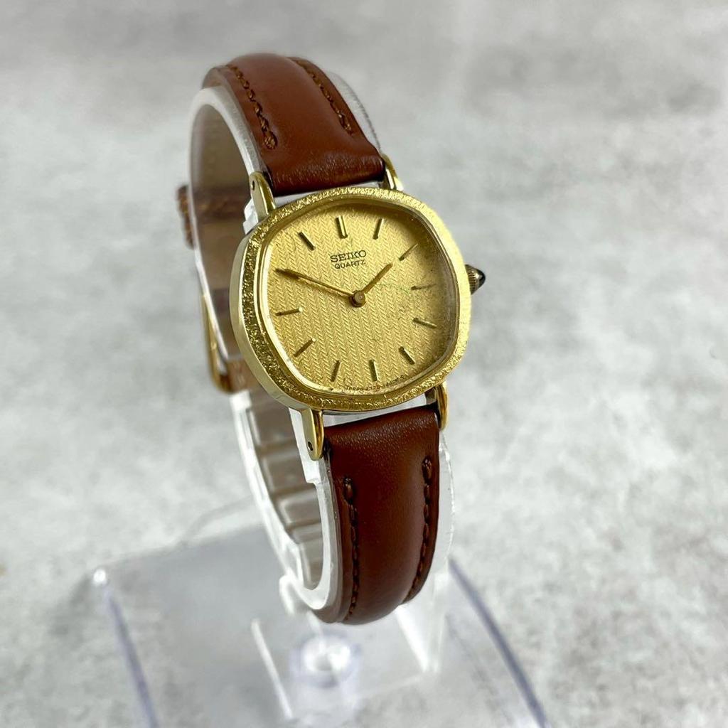 [USED] 14K/Working/SEIKO Exceline Quartz Wristwatch
