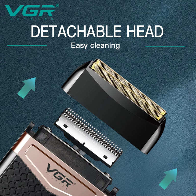 Original VGR 331 Portable Shaver Full Body Washable Men's Shaver with Replacement Heads Electric Shaver Safe and Skin-friendly Long-lasting Home Razor