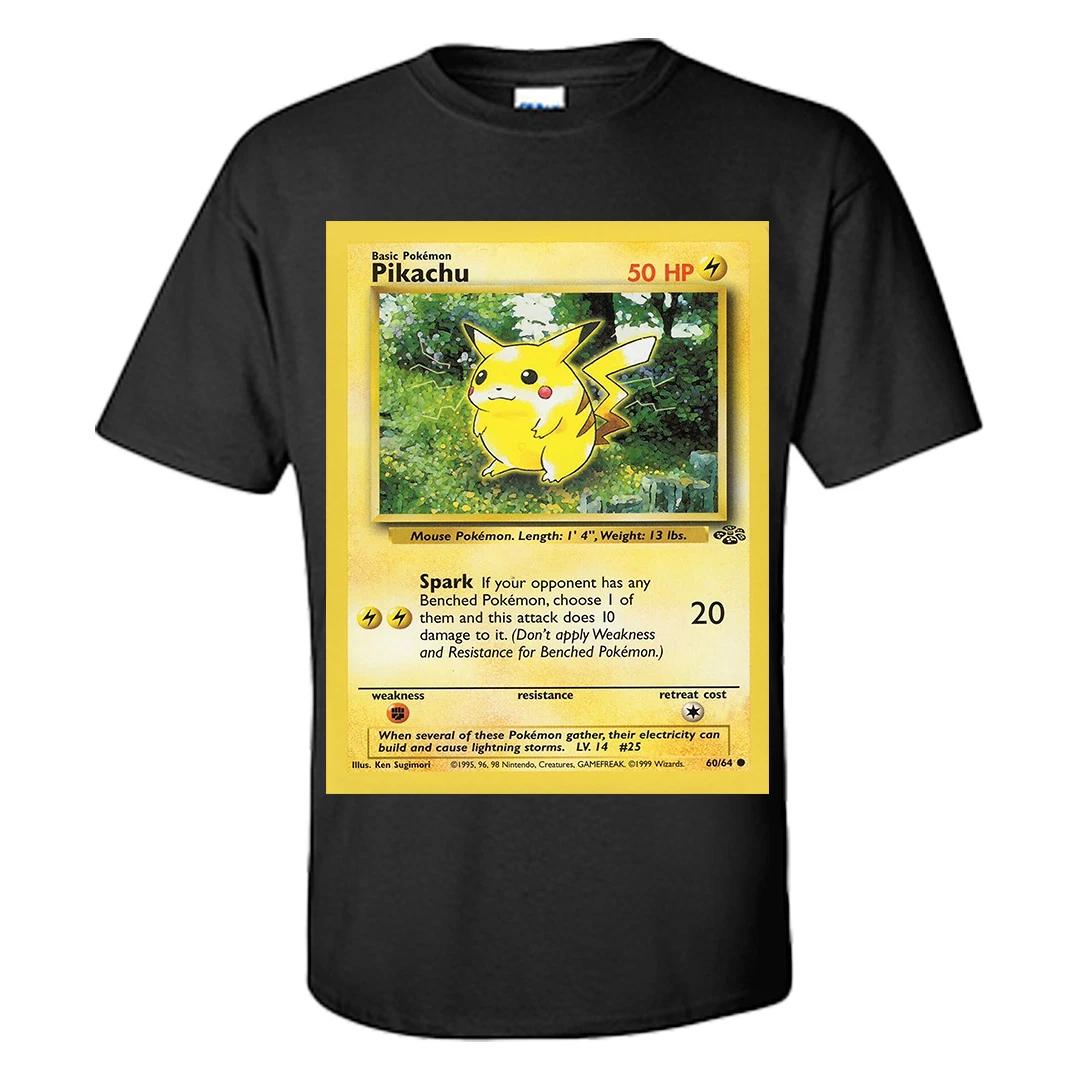 Pokemon T Shirt Pikachu Card Graphic Shirt S-XXXL VIntage 1st edition Pikachu XL