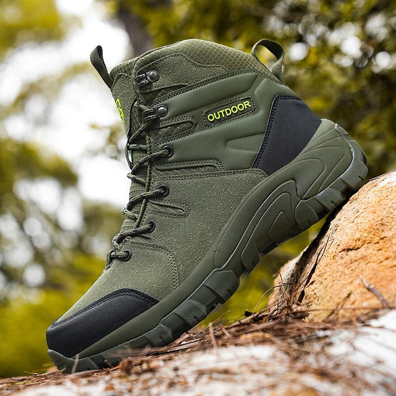 Fashion Men Tactical Boots Autumn Special Forces Field Man Boot Lightweight Outdoor Non-Slip Waterproof Shoes Zapatillas Hombre