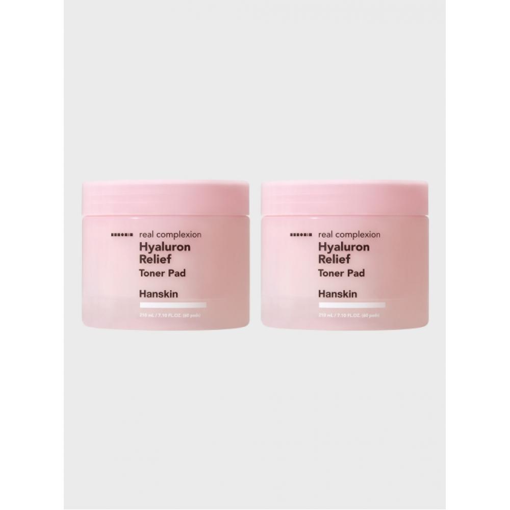Hanskin Real Complexion Hyaluron Relief Тонер-пэды 2 шт. 2 [B0010575]