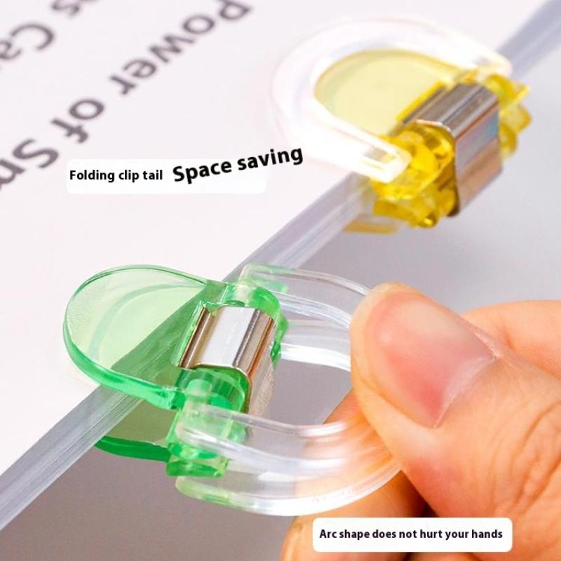 5/10Pcs Colorful Transparent Mini Multifunctional Clip Storage Clip Sealing Clips Binding Clip File Clip Binding Handbook Clip