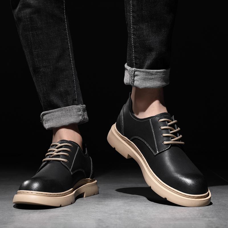 Fashion Trendy Men's Casual  Men's Retro  Leather Shoes  High Quality Luxury British Style Party and Wedding Shoes Hot Selling Items