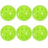 6 Τεμάχια Pickleball 74mm Ανθεκτικά 40 Τρύπες Εξωτερικού Χώρου Πολύχρωμες Μπάλες Pickleball Προπόνησης Και Ψυχαγωγίας Ρακέτα Μπάλα Για Αθλήματα Πρακτικής