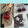 Pu Small Square Bag For Women With Zipper Closure And Interior Pouch For Daily Use