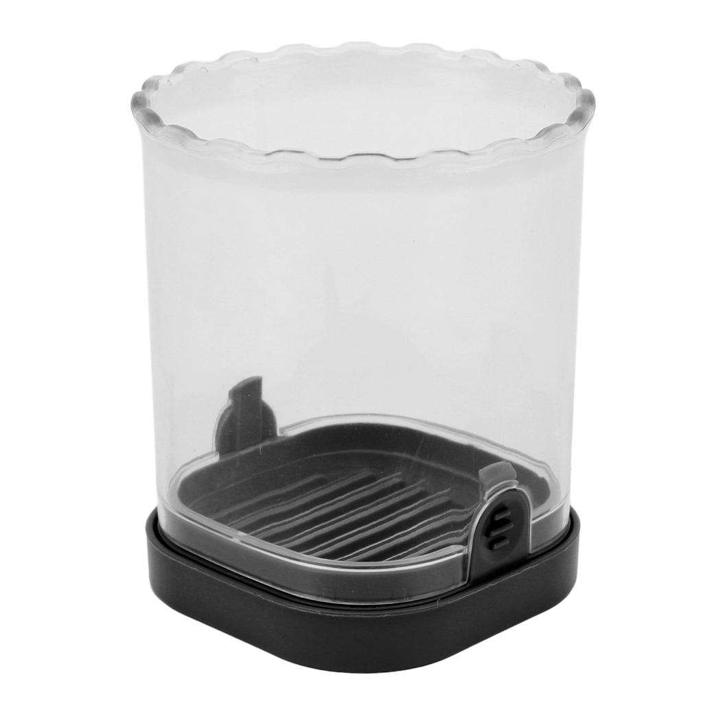 Slicing Cup Stainless Steel Multifunctional Labor Saving Safe with Push Plate Cutter Cup for Fruit Vegetable Black