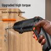 Pistol-Style Rechargeable Mini Electric Screwdriver with Multi-Function Lithium Battery for Home Use