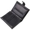 Klassische vertikale Herrengeldbörse mittlerer Größe aus echtem Glattleder CANPELLINI 21857 Schwarz