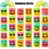 10/30PCS Rainbow Magic Spring Round Toys Gradient Fingertip Coil Fun Children's Toys Party Gifts