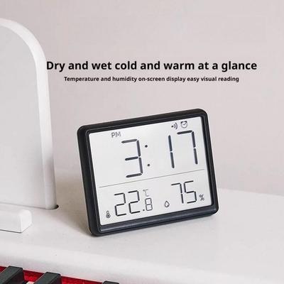 Large High-definition LCD Display Multi-function Alarm Clock Low-power Alarm Clock Minimalist Look Home Humidity Digital Clock