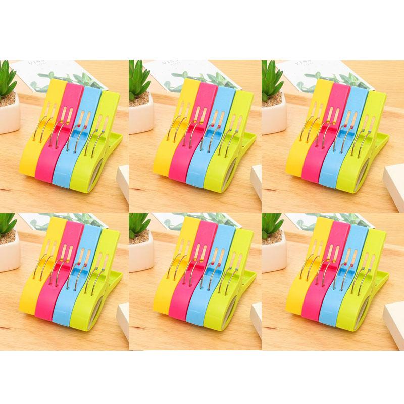 4/8/12/24pcs Beach Towel Clips Chair Clips Towel Holder,Plastic Clothes Pegs Hanging Clip Clamps, Yellow,blue,green,red