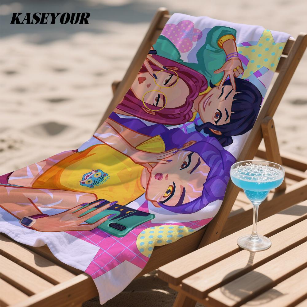 KPop D-Demon HH-Hunters Quick Drying Bath Towel Microfiber beach towel light weight swimming camping yoga beach out
