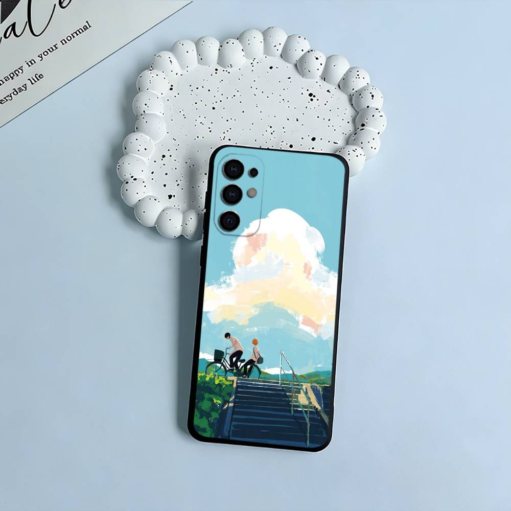 Shonen anime-H-Haikyu Phone Case For Samsung S25,S24,S21,S22,S23,S30,Ultra,S20,Plus,Fe,Lite,Black Soft Silicone