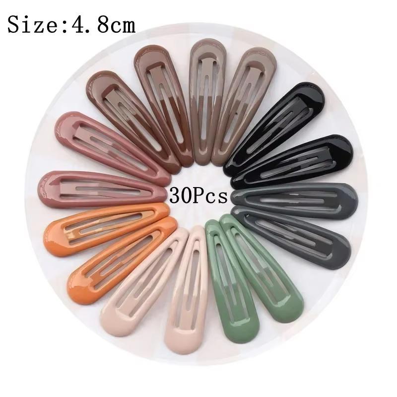 30/40Pcs Set New Paint Printing BB Clip Children's Broken Hairpin Metal Side Little Girl Hair Accessories Hairpin