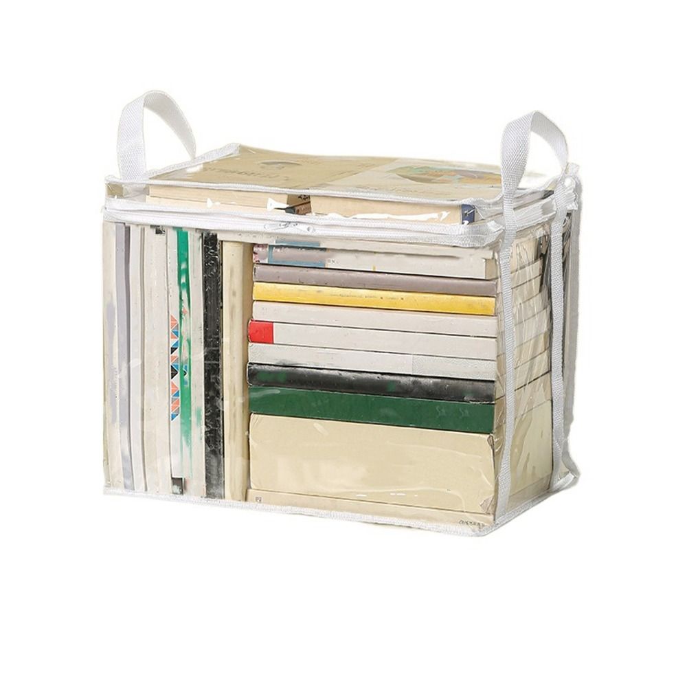 PVC Books Collection Container Transparent Comic Book Storage Bag Portable Book Storage Bag  Home