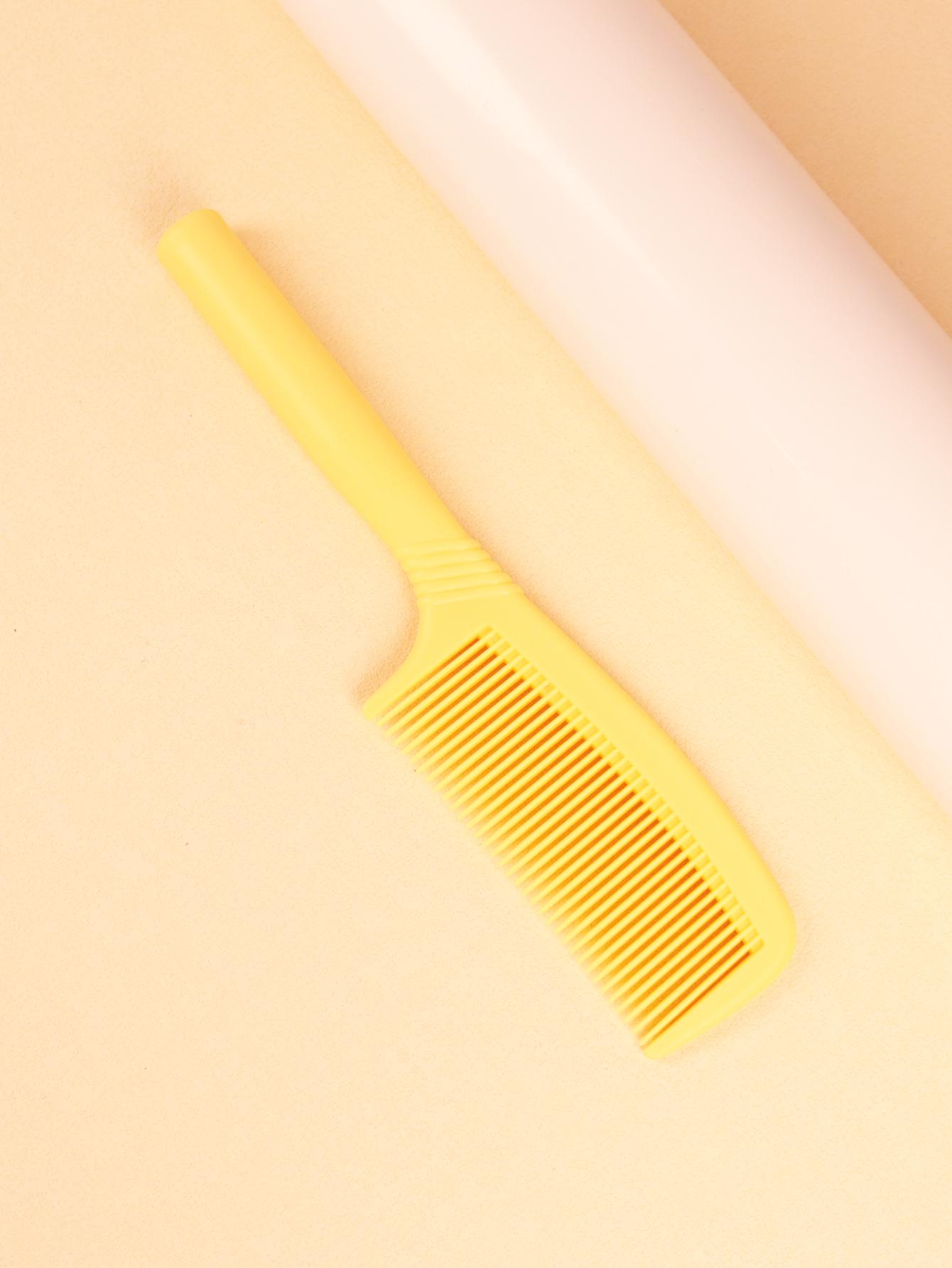 

1pcs thick plastic heat-resistant and anti-static thick hair styling comb, hair salon hairstyle comb Special for real hair wigs