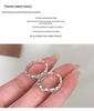Yinruitai S925 Sterling Silver Textured Open Ring for Women - Vintage 2022 Design