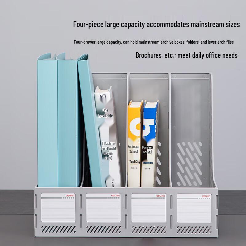 Deli 78998 4-Tier Desktop File Organizer