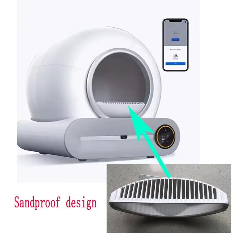 Tonepee 65L Automatic Intelligent Cat Litter Box, Self-cleaning Fully Enclosed Cat Litter Box, Household Pet Cat Litter Tray