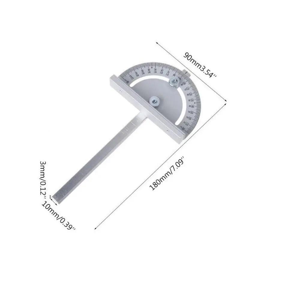 Professional Professional Table Saw Angle Ruler Table Saw Circular Router DIY Miter Gauge Metal T Slot Angle Gauge Woodworking