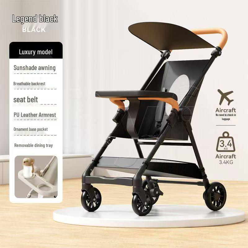 Passeggino Pieghevole Compatto per Bambino: Leggero, Reclinabile e Portatile per Viaggiare Facilmente