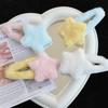 Furry Cute Plush Star Y2K-Style Mini Star Hairpin Sweet Handmade Pins Hairpin Accessories for Women Girls Lolita