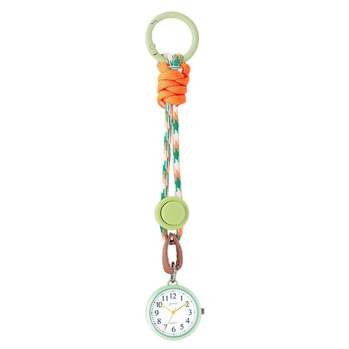 Watch with Carabiner Backpack Bag Orange J-AXIS Paracord-Style Strap, Watch, Carabiner, Paracord-Style CF2C0032, Women s, Men s, Unisex,