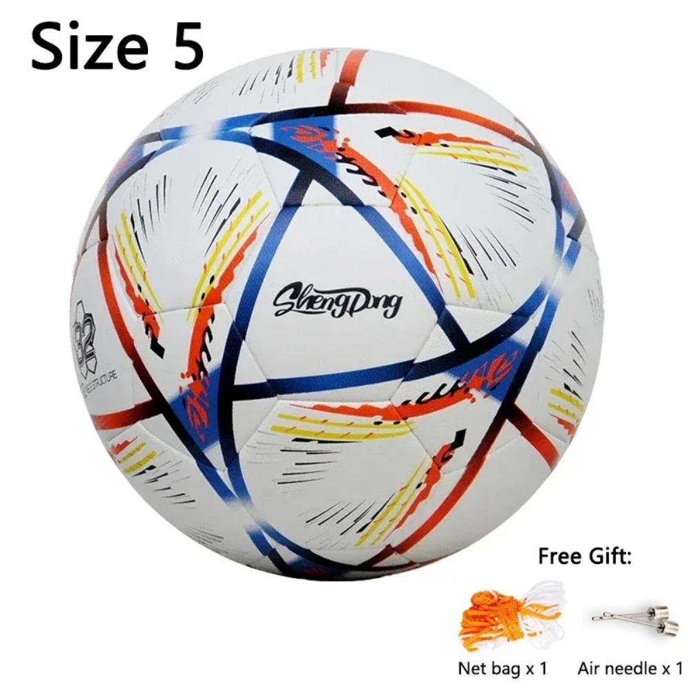 Football High Quality Soccer Balls Official Size 5 PU Material Seamless Goal Team Outdoor Match Game Training Ballon