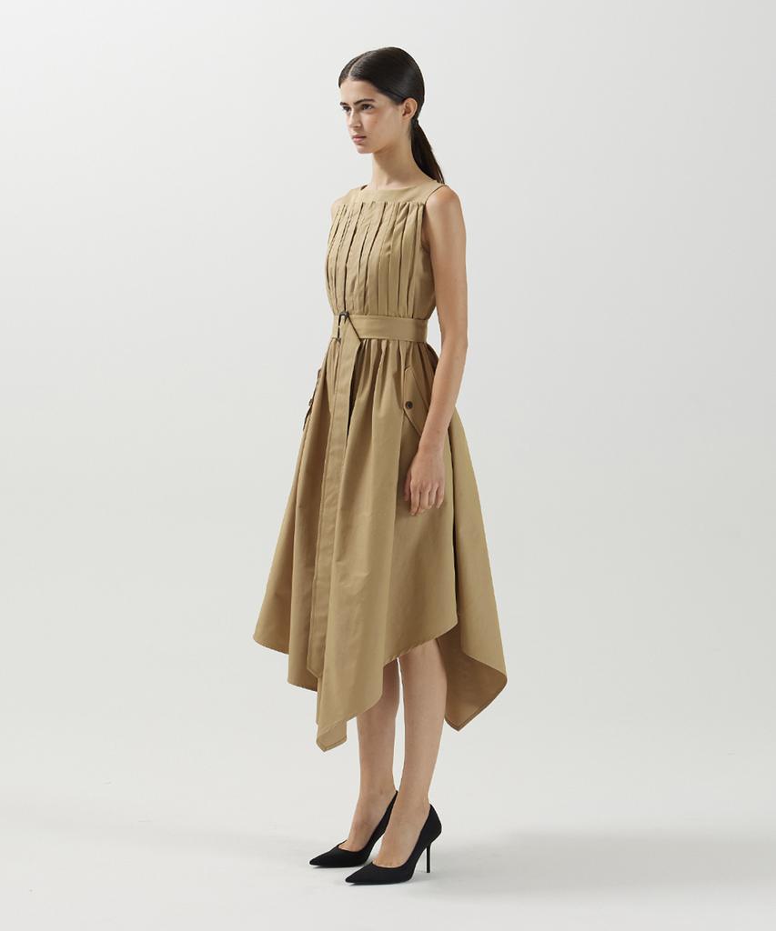 Meuameu Belt Pleated Dress
