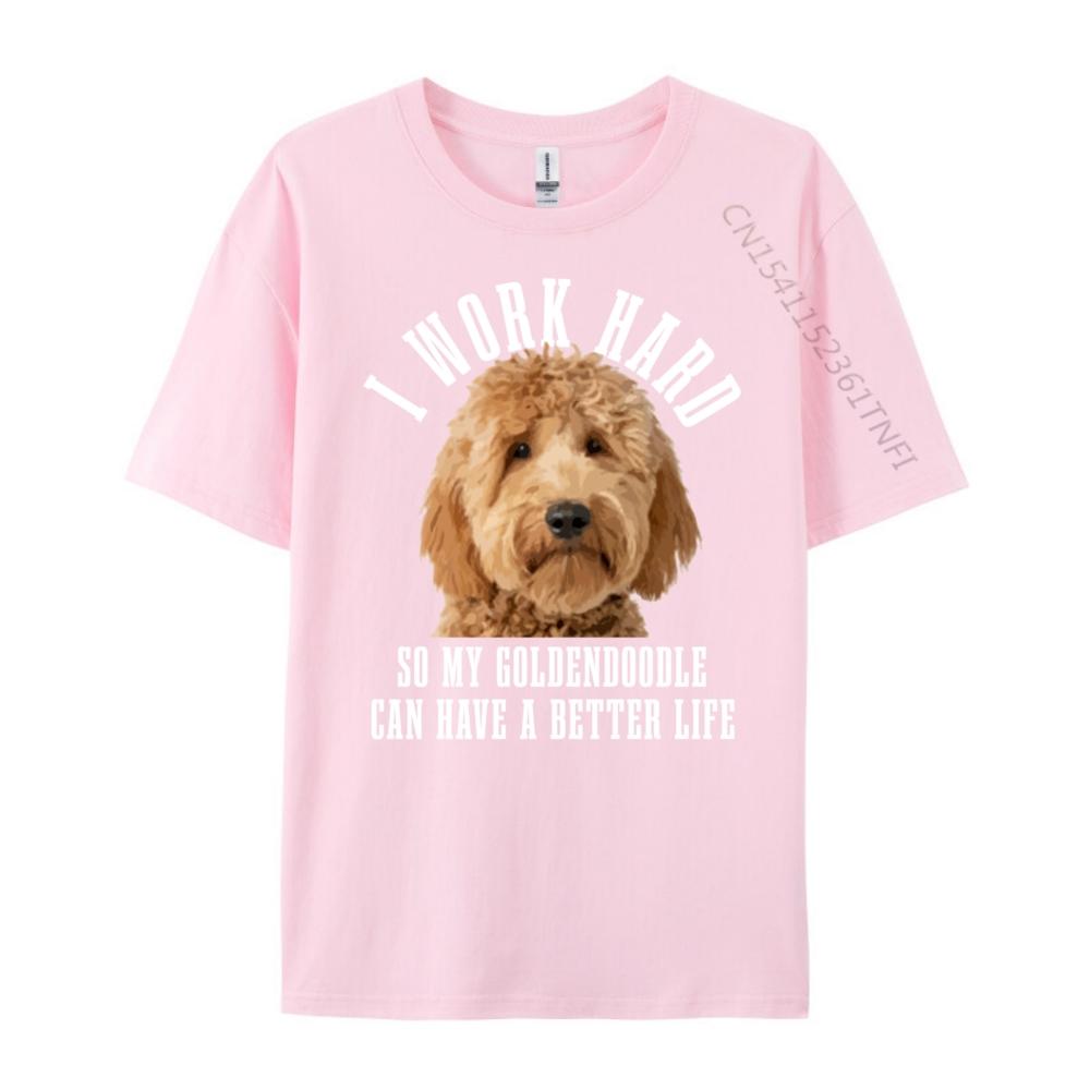 Goldendoodle Mom Doodle Dog Dad Designer T Shirt Luxury TShirt Big And Tall Graphic Tee Original Mens TShirts Creative