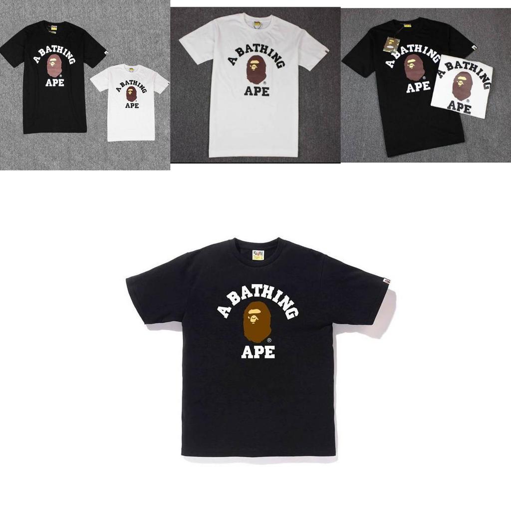 T-shirt a maniche corte con stampa di scimmia a cartoni animati per adolescenti, abbigliamento casual