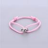 Verstellbares geflochtenes Seilarmband, einfacher Schmuck, Geschenk für Freunde, Paar, Freundschaft, Metallschnalle, Ring, Kette