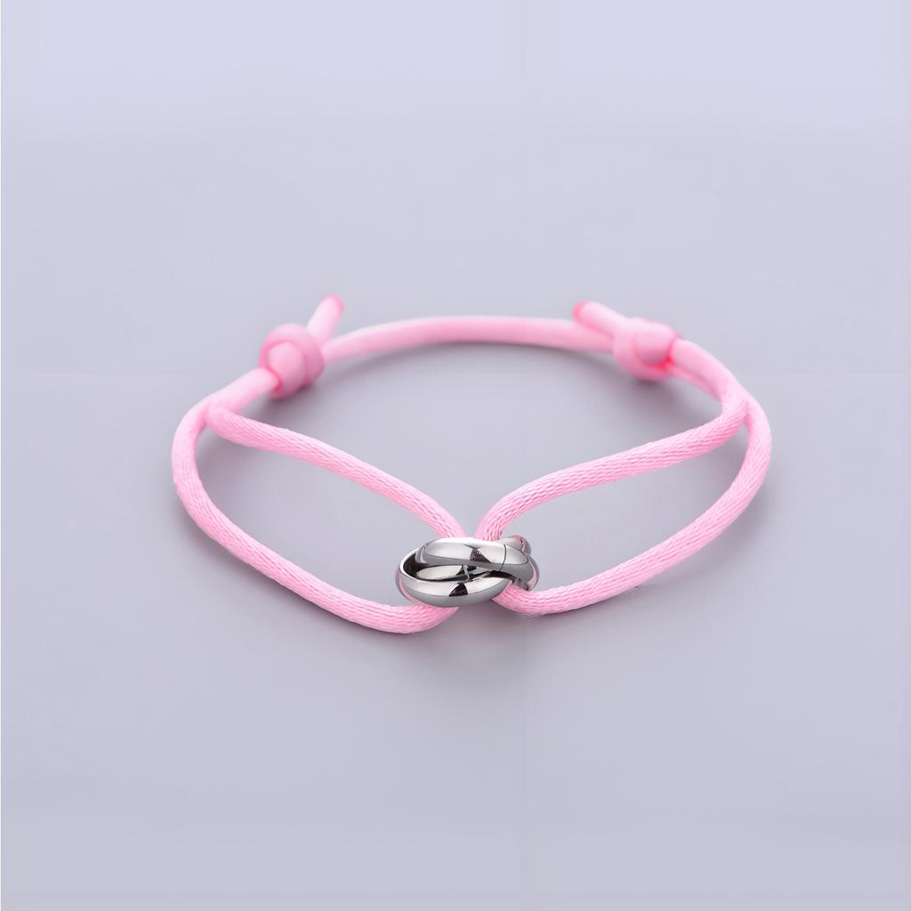 Verstellbares geflochtenes Seilarmband, einfacher Schmuck, Geschenk für Freunde, Paar, Freundschaft, Metallschnalle, Ring, Kette