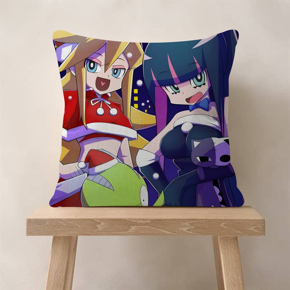Panty And Stocking With Garterbelt Scanty Anime Office Cushion Pillowcase Car Cushion CoverXCM Lumbar Pillowcase Sofa