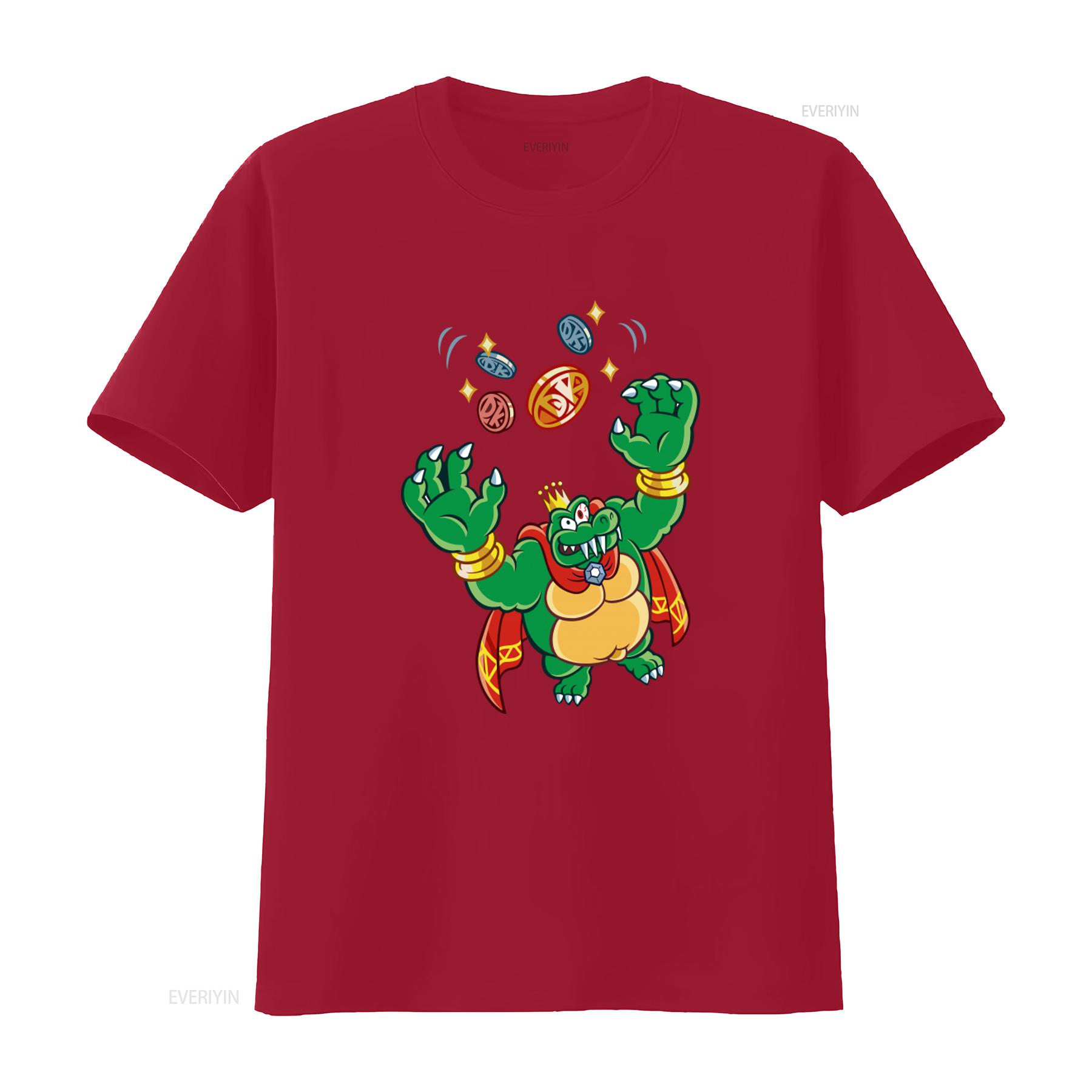 

Kaptain King K Rool With Donkey Koins Premium T Shirt Vectorized Design Perfect for Retro Gaming Fans vintage Washed graphic S