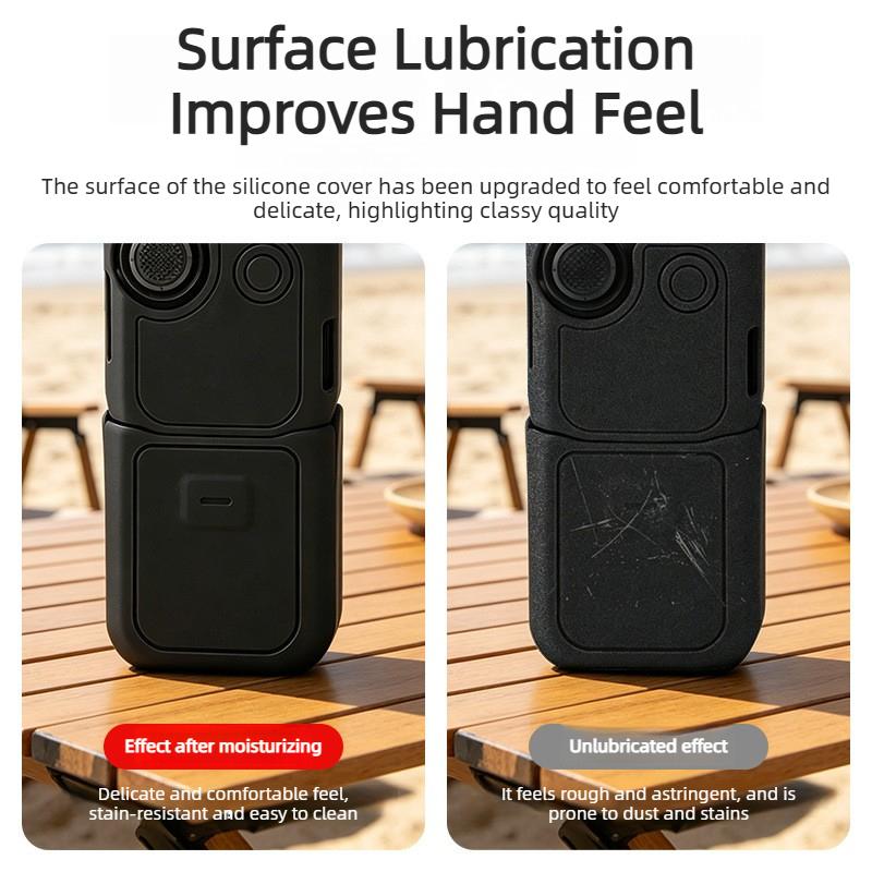 Body Silicone Protective Case Screen Cover Handle Cover Shockproof Scratch-Resistant Fully Skin Soft Case For DJI Osmo Pocket 4
