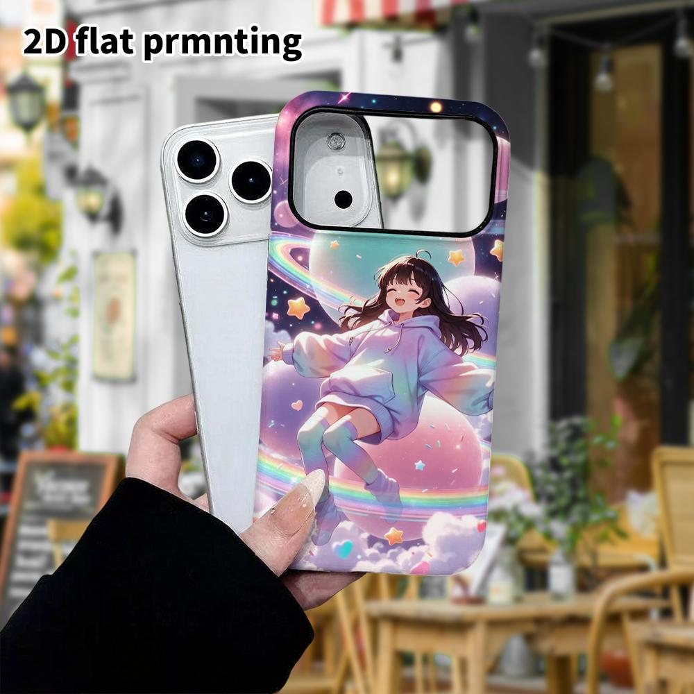 Phone Case: 2D flat Samsung Galaxy A34 A35 M05 M06 S20 S22 S21 FE Plus 5G protective case, space girl, perfect Christmas and Halloween holiday gift