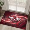 RB Leipzig Football Design Crystal Velvet Carpet Cozy Non?Slip Printed Rug For Bedroom Living Room Entrance