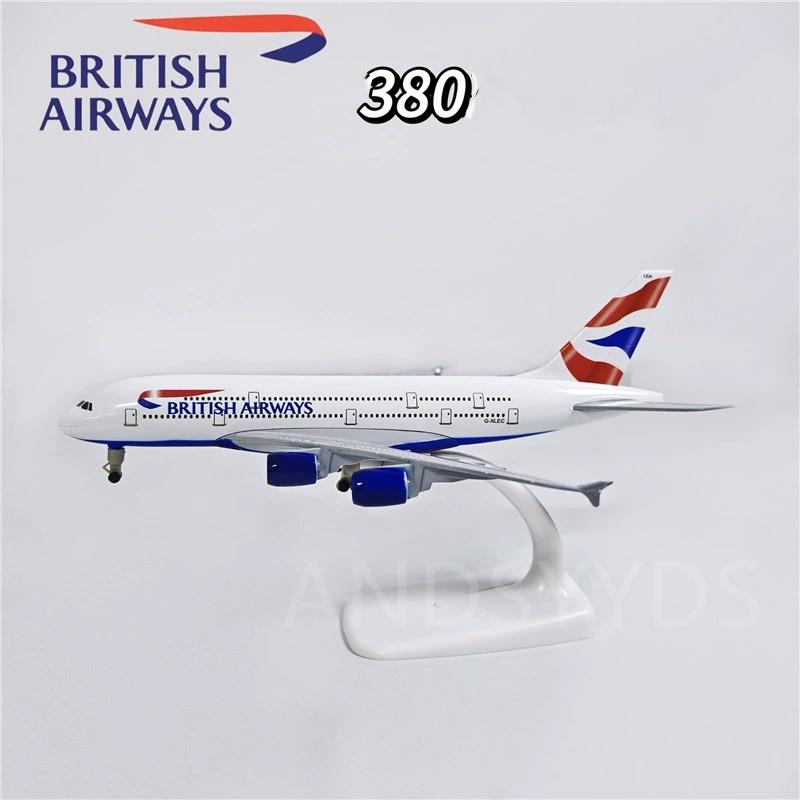 Collection Model British Airways Aircraft A380 20cm Diecast Metal Alloy 1/400 Scale Aeroplane With Stand Aviation Airplane