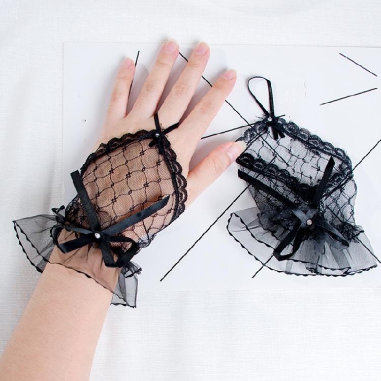 Elegant Lace And Bows Lady Sleeves For Women Enhances Your Look At Conventions And Parties
