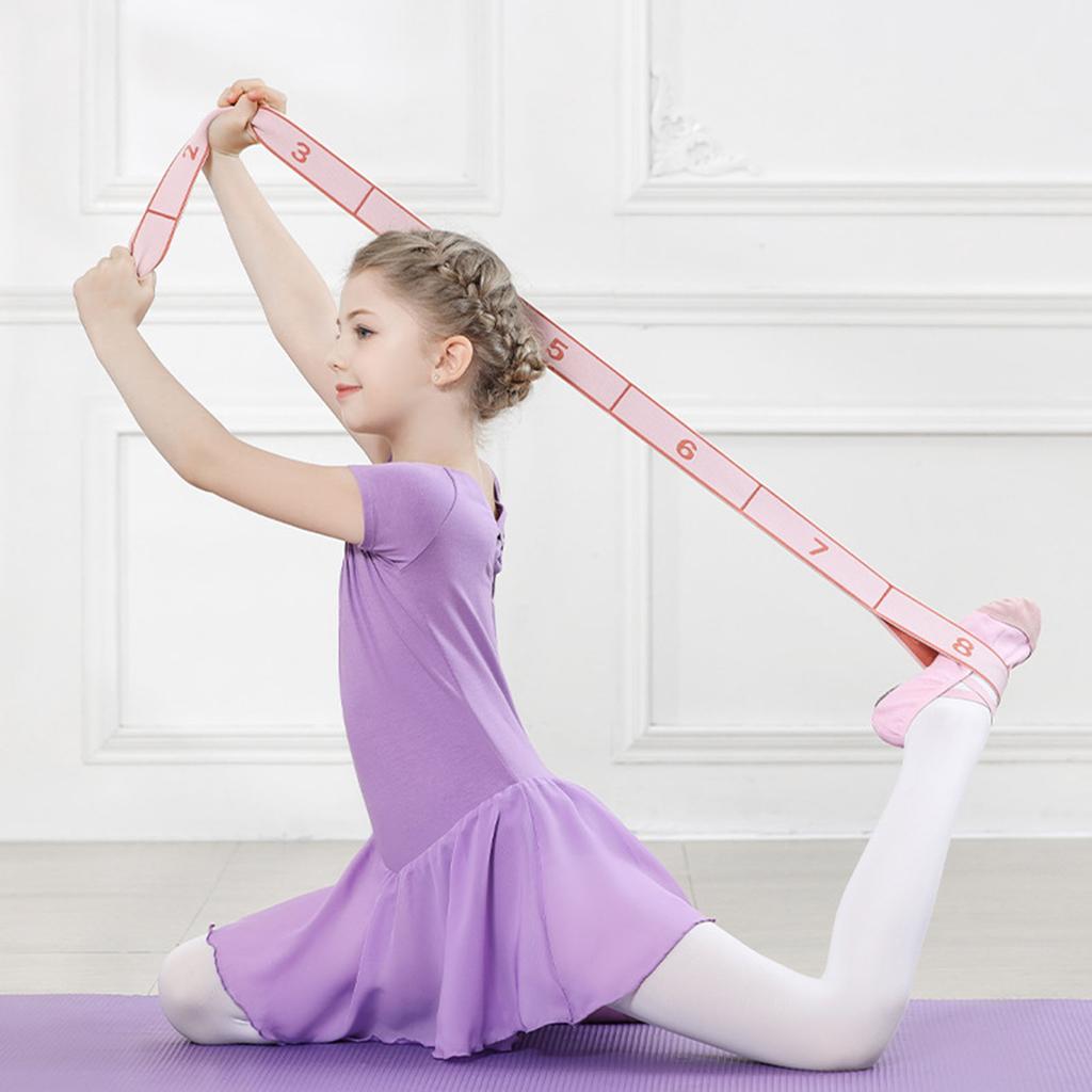 Resistance Bands Set For Dance Training Stretching Yoga Exercise With Numbered Segments For Kids And Adults