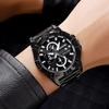 Men’s Watches Fashion Business Date Watch Luxury Men Steel Quartz Wrist Watches Chronograph 3 Dials Male Clock