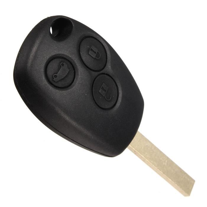2 x Coque Clé 3 Bouton plip distance clef Télécommande Pr renault