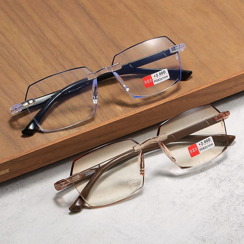 New Fashion Rimless Reading Glasses for Women Men Presbyopia Hyperopia Eyewear +1.0 +1.5 +2.0 +2.5 +4.0