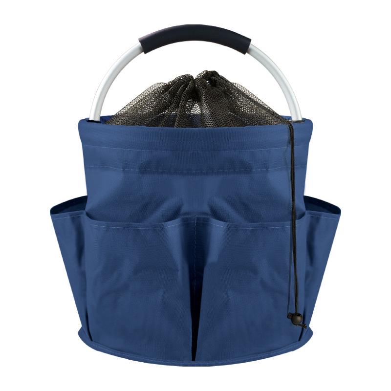 Lightweight Foldable Beach & Picnic Basket - Portable Handheld Storage and Wash Bag