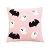 Premium Nordic Ins Halloween Cute Ghost Pillowcase Deluxe Embroidered Lace Pillow Cover Luxury Sofa Home Decor Cushion Cover
