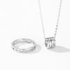 S925 Sterling Silver Women's Lucky Bead Clavicle Necklace