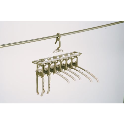 Twin Mall Laundry Drying Rack, Aluminum, Stretchable, 7-Row Gar, TA-7