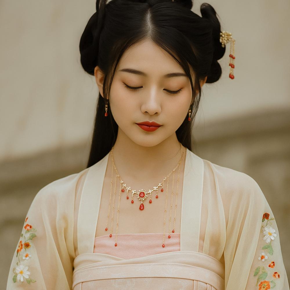 Water Droplet Clavicle Chain Tassel Chain Shiny Choker Luxury Rhinestone Necklace Bridal