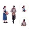 1:64 Farm Couple Models Realistic Diorama Scenery Tiny People for Sand Table DIY Scene